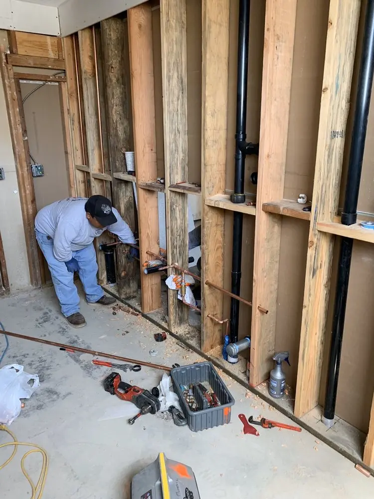 Commercial rough-in plumbing for Water Heater Replacement in Upper Fairfax